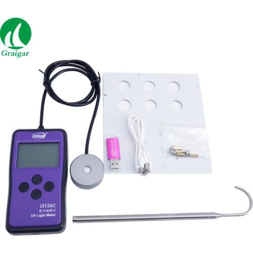 High Accuracy UV Light Meter UV Radiometer Lux Meter LS126C Measuring Range:0-200000 uW/cm2