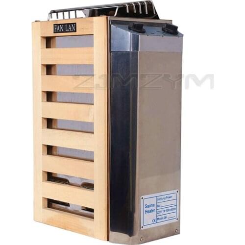 3KW Internal Control Type Stainless Steel Sauna Stove Heater Heating Tool for Sauna Room 220V Sauna Straight Pipe Heating Tool