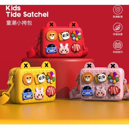 New childrens small bag single shoulder bag baby kindergarten cartoon messenger bag Christmas gift DIY mini bag