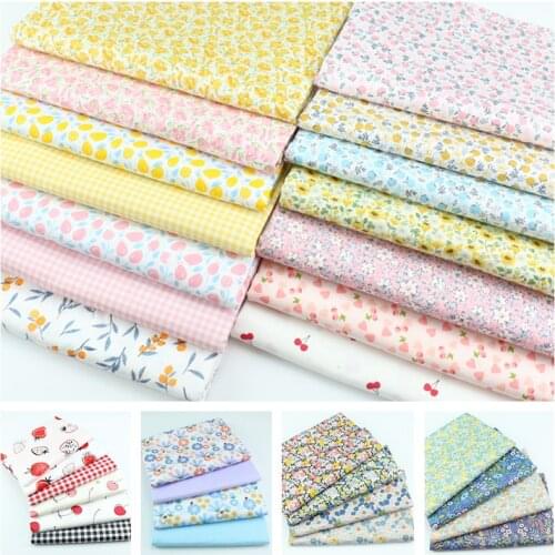 New 100% Cotton Fabric For DIY Patchwork Baby Dress Sewing Craft Quilting Fat Quarters Cushion Tilda Tecido Tissus Floral Cloth