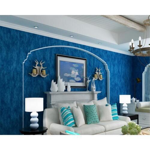 Beibehang papel de parede Nonwovens classic 3d wallpaper retro mottled shades of pure pigment sesame gold background wall tapety