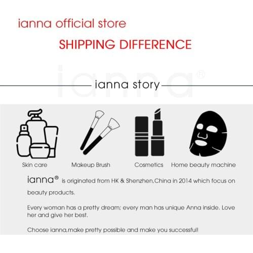 Ianna Official Store Shipping or Cost Differences Extra Fee( NOT ship if order alone)