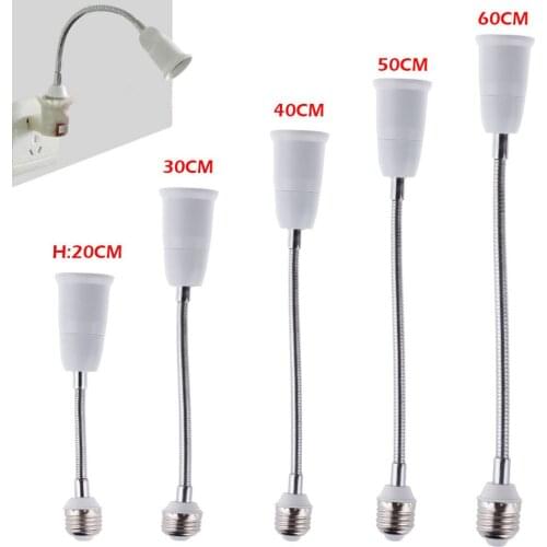 E27 LED Light Bulb Lamp Holder Flexible Extension Adapter Socket Extend Converter Wall Base Holder Screw