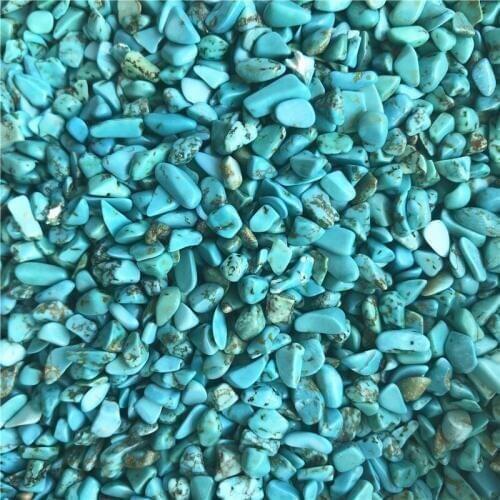 Dropshipping 100g Green Turquoise Rock Polished Rough Stone Nugget Healing Aquarium Gravel Natural Stone Crystal