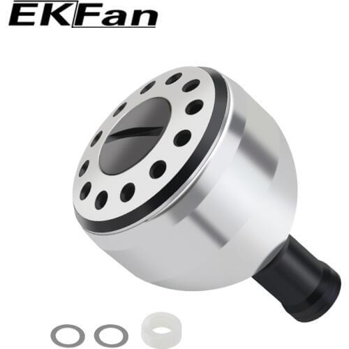 EKFan 1pcs Alloy Alluminum Fishing Handle Knob Diameter 32mm/35mm/38mm Fishing Reel Handle Accessory For Bait Casting Spining