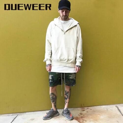 Dueweer Bieber Camouflage Casual Shorts Summer Trend Baggy Mens Hip Hop All-match Knee Length Youth Fashion Streetwear