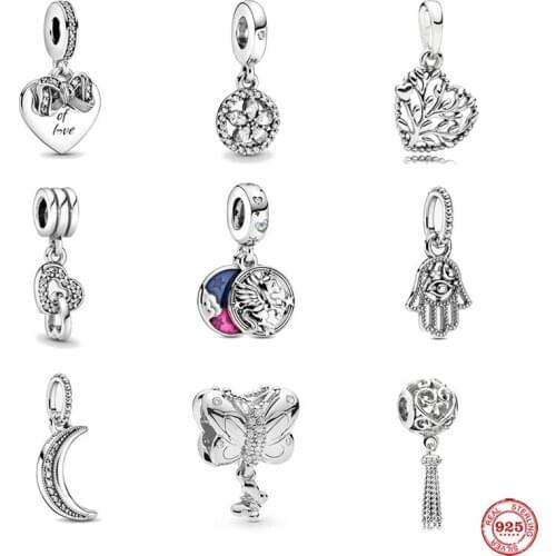 NEW arrival love heart Magical Unicorn dangle Beads Fit original Pandora charms silver 925 Women DIY Making Jewelry Accessories