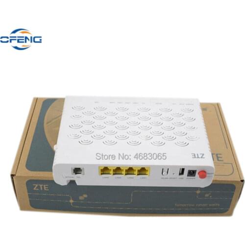 6.0 Version ZTE ZXA10 F460 EPON ONU ONT 1GE+ 3FE+ TEL+ USB+ Wifi English Firmware Router FTTH Fiber Optical Terminal