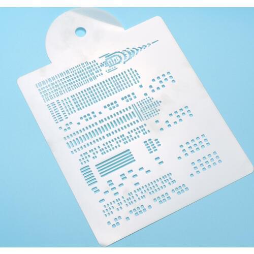 1PCS Modern Building Cake Border Stencil Wedding Cake Stencil Mansion Fondant Cake Decorating Tools Baking Tool