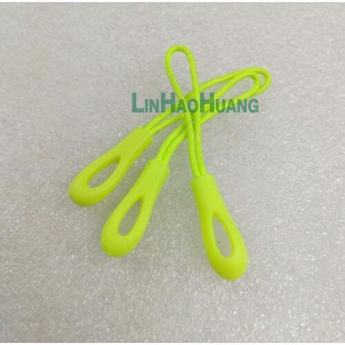 100pcs slip-resistant fluorescent zipper puller fashion plastic puller for apparel luggage bag sportwear free shipping