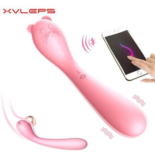 XVLEP Wireless Remote Control G-spot Massage Adult Game APP Bluetooth Silicone Cute Mouse Vibrator Sex Toys for Women
