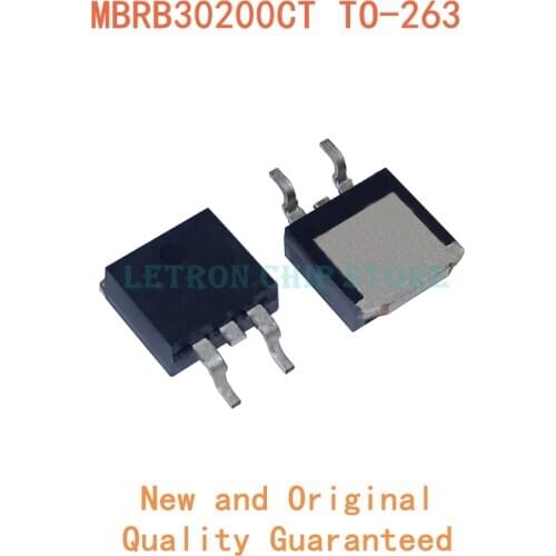 10PCS MBRB30200CT TO-263 30200CT TO263 B30200G D2PAK 30A 200V SMD Schottky diode new and original IC Chipset