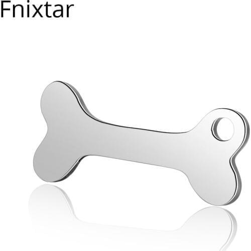 Fnixtar 6.5*14.5mm Stainless Steel Polished Jewelry Mini Charms Pendant Animal Metal Charms Wholesale Birthdays Day Gift 20pcs