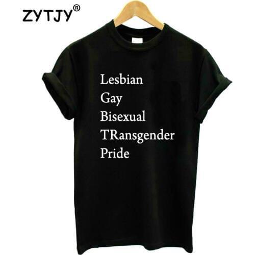 Lesbian gay bisexual transgender pride Women Tshirt Cotton Funny t Shirt For Lady Girl Top Tee Hipster Tumblr Drop Ship HH-458