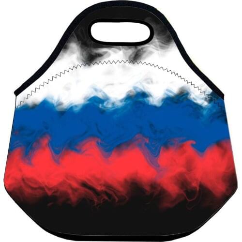 Personalized Geometric Neoprene Therm Lunch Bag for Kids School Colorful Waterpoof Lunch Bag Woman Food Package Various Pattern