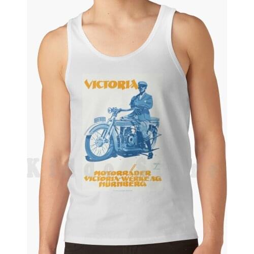 1920 German Motorcycles Vintage Advertising Poster Tank Tops Vest Sleeveless Vintage Trending Art Retro Hd Classic