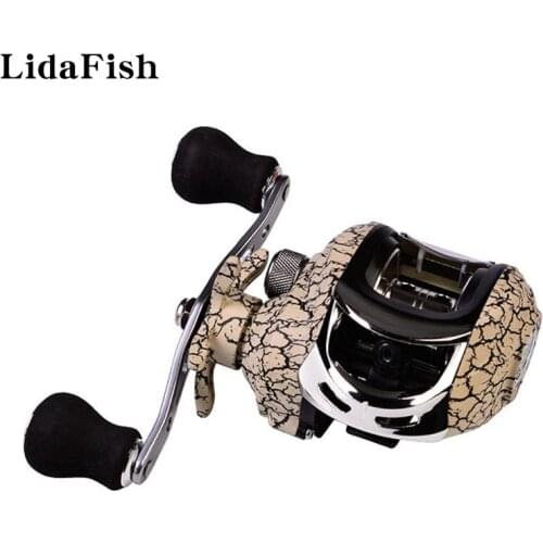 LIDAFISH Brand Lightweight Baitcasting Fishing Reel 12+1BB High-Quality Metal Spool Saltwater Carp Fishing Wheel 7.2:1