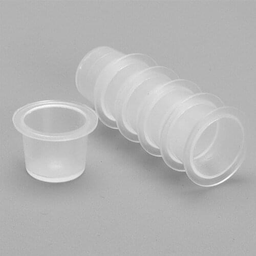 Lot 1000x Disposable Plastic Tattoo Cup Pigment Ink Holder Tool Medium Size