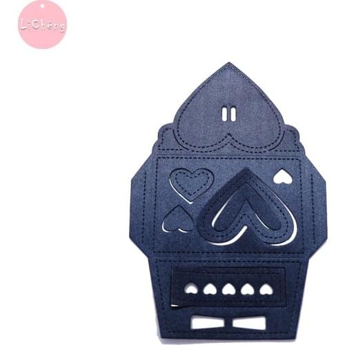 Heart Envelope Metal Cutting Dies Scrapbooking Embossing Folder for Card Making Craft Stencils Clear Stamp and Slimline Dies