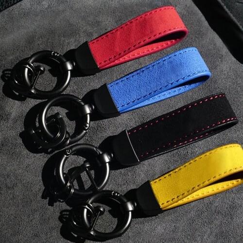 Metal Leather Car Styling Power Emblem Keychain Key Chain Rings For Bmw M X1 X3 X4 X5 X6 X7 e46 e90 f20 e60 e39 Accessories