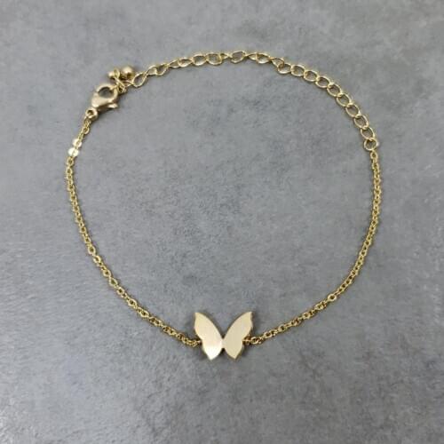 Mini Butterfly Bracelet Bangle Charm Fashion Nature Flying Animal Insect Wings Fluttering Beautiful GIrlfriend Bracelet Femme