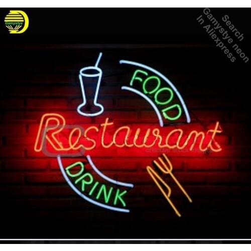 Neon Sign for Food Drink Restaurant Neon Tube vintage Business sign handcraft Lamp Store Displays Gifts light Flashlight sign