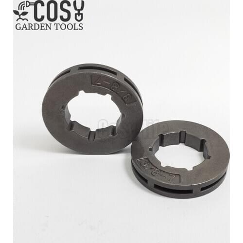 2Pcs Sprocket Clutch Rim 3/8-7T 19mm For Stihl MS360 MS310 Husqvarna 154 254 50 51 55 Chainsaw 18720 Replacement Parts