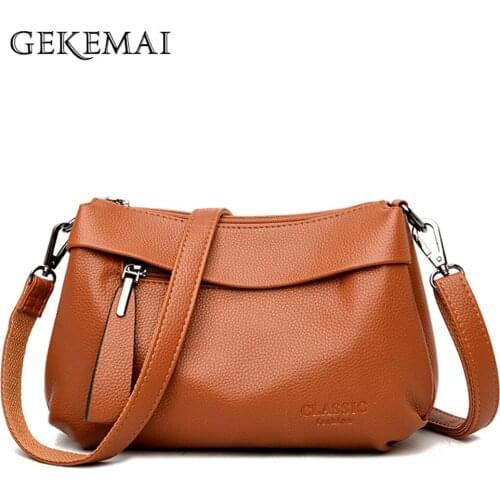 Solid Color Designer Womens Bag High Quality PU Leather Ladies Crossbody Bag Luxury Designer Women Shoulder Bags Bolsa Feminina