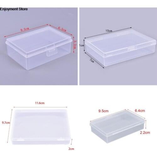 1PC/2PCS/4pcs Transparent Plastic Boxes Playing Cards Container PP Storage Case Packing Poker Game Card Box For Board Games