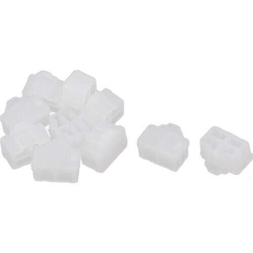 Clear Ethernet port RJ 45 Dustproof cap Protection stopper 10 Connector plug