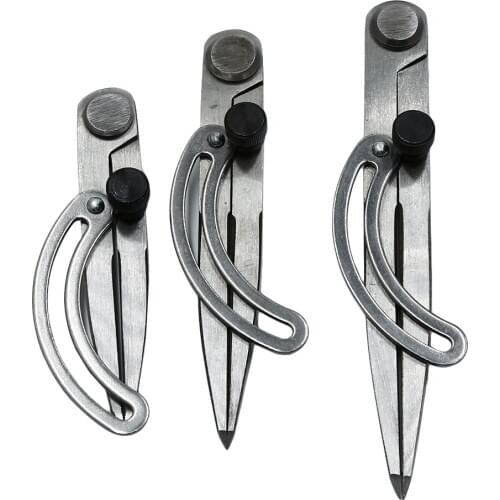 Measuring Spacing Compass Adjustable Leather Craft Rotating Tool Leather Marking Tools Scriber DIY Creaser Stitch