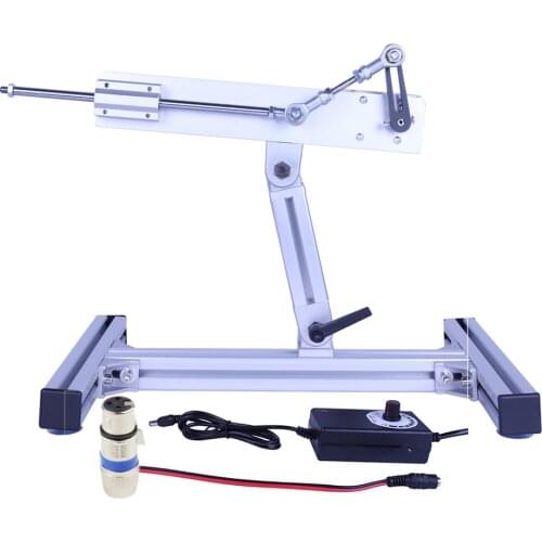 DIY Reciprocating Linear Motor Kit Aluminium Alloy Stand Speed Regulation Power Adapter Free End Connector