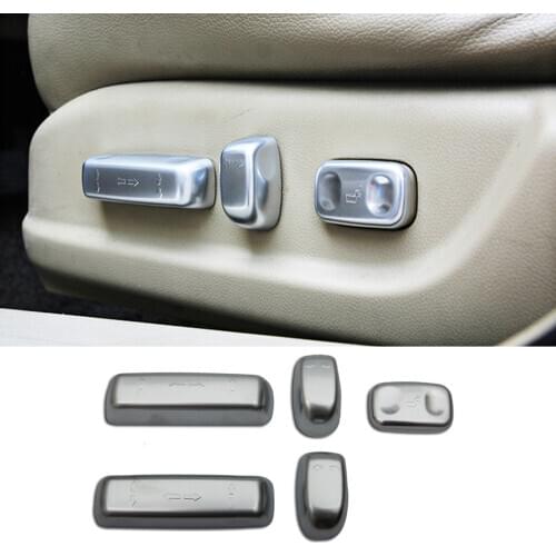 Silver Seat adjust Handle Button cover trim 4pcs FOR Honda Accord 8th 2008-2012