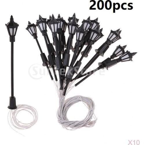 200x 1:150 N Scale LEDs Lights Mini for Parking Street Garden Train Layout