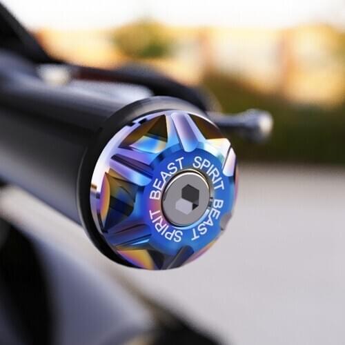 Spirit Beast Universal Motorcycle 13-20mm Handlebar Ends Bar Balance Weight Grips Cap For Honda Yamaha Benelli Suzuki KTM Ducati