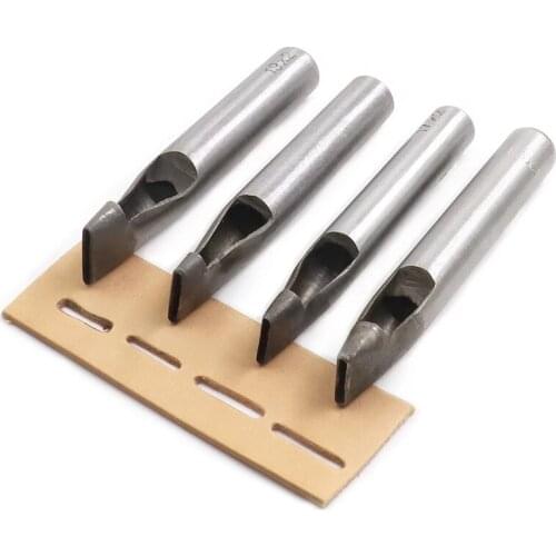 1Pcs 3/4/5mm DIY Drilling Bit Leather Craft Puncher Flat Hole Punch Maker Cutter Chisel usual format Tool Set