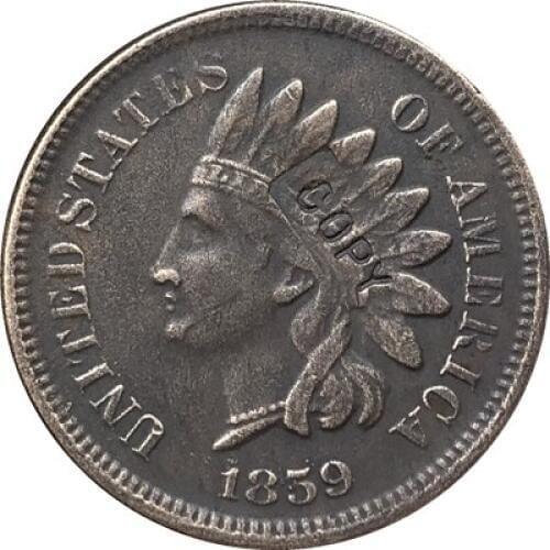 1859 Indian head cents coin copy