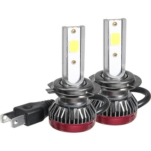2pcs Car Auto H7 COB LED Headlight Kit 200W 20000LM Hi/Lo Beam Bulbs Light DC 9-32V 6000K Lamp Accessorie Parts