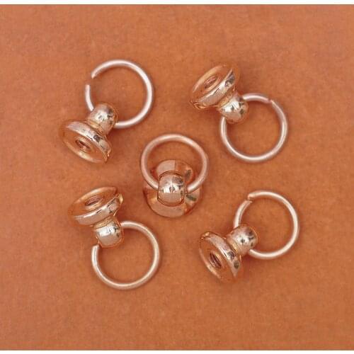 20pc 18*9mm Rotated O Ring Swivel Ring Chain Wallet Key Chain Connector Bag Hanger Snap Hook DIY Leathercraft 3 colors