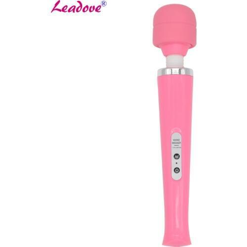 50pcs/lot Rechargeable Magic Wand Massager Body Wand Electric Handheld Massager Powerful Vibration AV Vibrator for Women AV0042