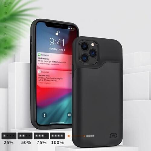 4000/5000mAh Battery Charger Case for iPhone 12 12pro 12pro Max 12 Mini Phone Cover Power Bank Portable Charger External Battery