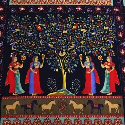 75*145cm Africa Linen Cotton Fabric Curtain Table Cover Cushion Textiles Zakka Linen