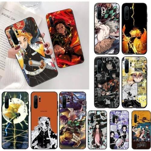 Anime Demon Slayer Manga Comics Phone Case funda cover coque For Huawei honor Mate P honor 9 8x 20 10 i 30 lite 40 pro