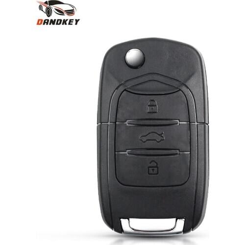 Dandkey For Wuling Hongguang Baojun 630 730 560 310 Replacment Remote Car Key Shell Fob Flip Key Blank Uncut Blade Case 3 Button