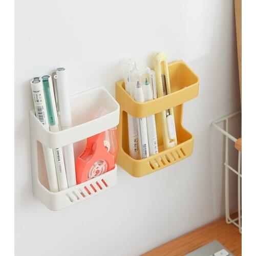 Home Wall-Mounted Organizer Storage Box Remote Control Mounted Mobile Phone Plug Wall Holder Charging Multifunction Holder Stand