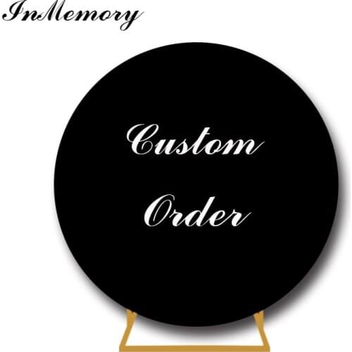 InMemory Personalized Photography Background Special Link For Custom Round Circle Backdrops Vinyl Or Elastic