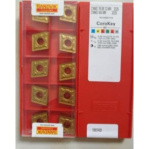 10PCS CARBIDE INSERT CNMG 16 06 12-MR 2025