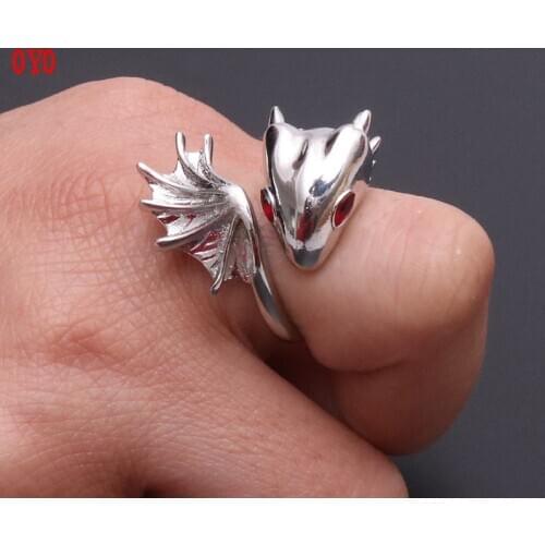 New Punk Style Alternative Style Dragon 925 Sterling Silver Ring