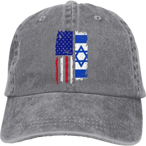 2020 Best Selling Israel American USA Flag Pride Men Women Classic Denim Fabric Baseball Cap Headwear