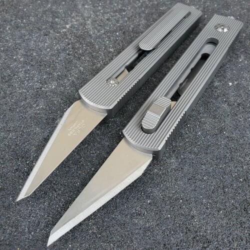 Mackwalker Titanium EDC Utility Knife CK2 Unpacking Utility Push-pull Knife Cutter Knives EDC Tool